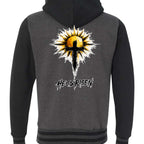 Charcoal Heather/ Black - IND45UVZ - BACK